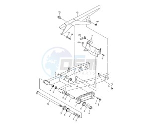 XJ6-FA DIVERSION ABS 600 drawing REAR ARM