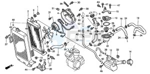 VT750DC BLACK WIDOW drawing RADIATOR