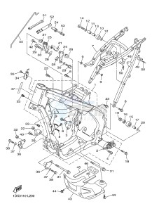 WR450F (1DXK) drawing FRAME