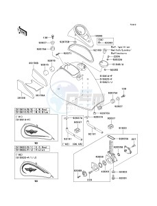 VN 800B [VULCAN 800 CLASSIC] (B6-B9) [VULCAN 800 CLASSIC] drawing FUEL TANK -- VN800-B6_B7- -