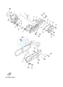 CW50LN BOOSTER (1WP5) drawing CRANKCASE