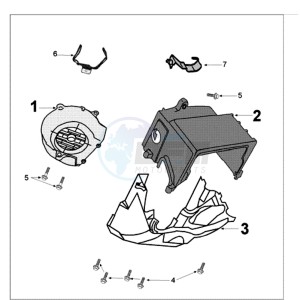 TWEET 50 A X drawing ENGINE COVER