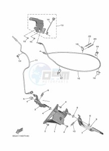 YXE850EN YXE85WPAK (B8K5) drawing PEDAL WIRE