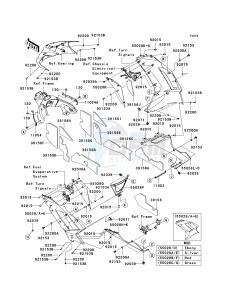 ZX 600 P [NINJA ZX-6R] (7F-8FA) P7F drawing COWLING LOWERS -- P7F- -