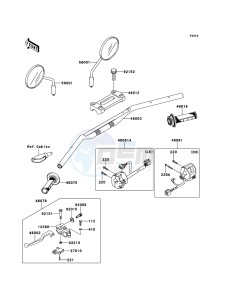 KLX250 KLX250SBF GB XX (EU ME A(FRICA) drawing Handlebar