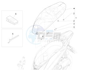 Medley 125 4T ie ABS E4 (EMEA) drawing Saddle/seats