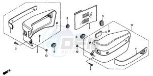 CMX250C REBEL drawing SIDE COVER