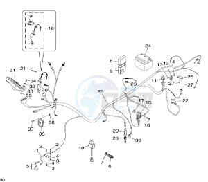 XT X BRA 125 drawing WIRING HARNESS