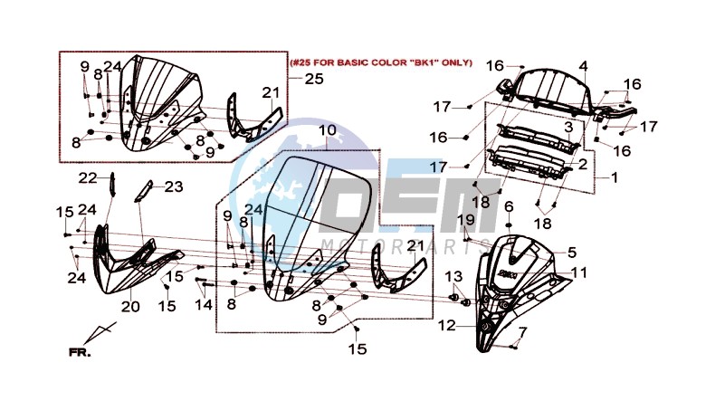 DASHBOARD - WINDSCREEN