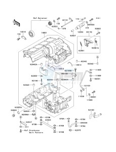 ZX 1100 E [GPZ 1100] (E1-E3) [GPZ 1100] drawing CRANKCASE