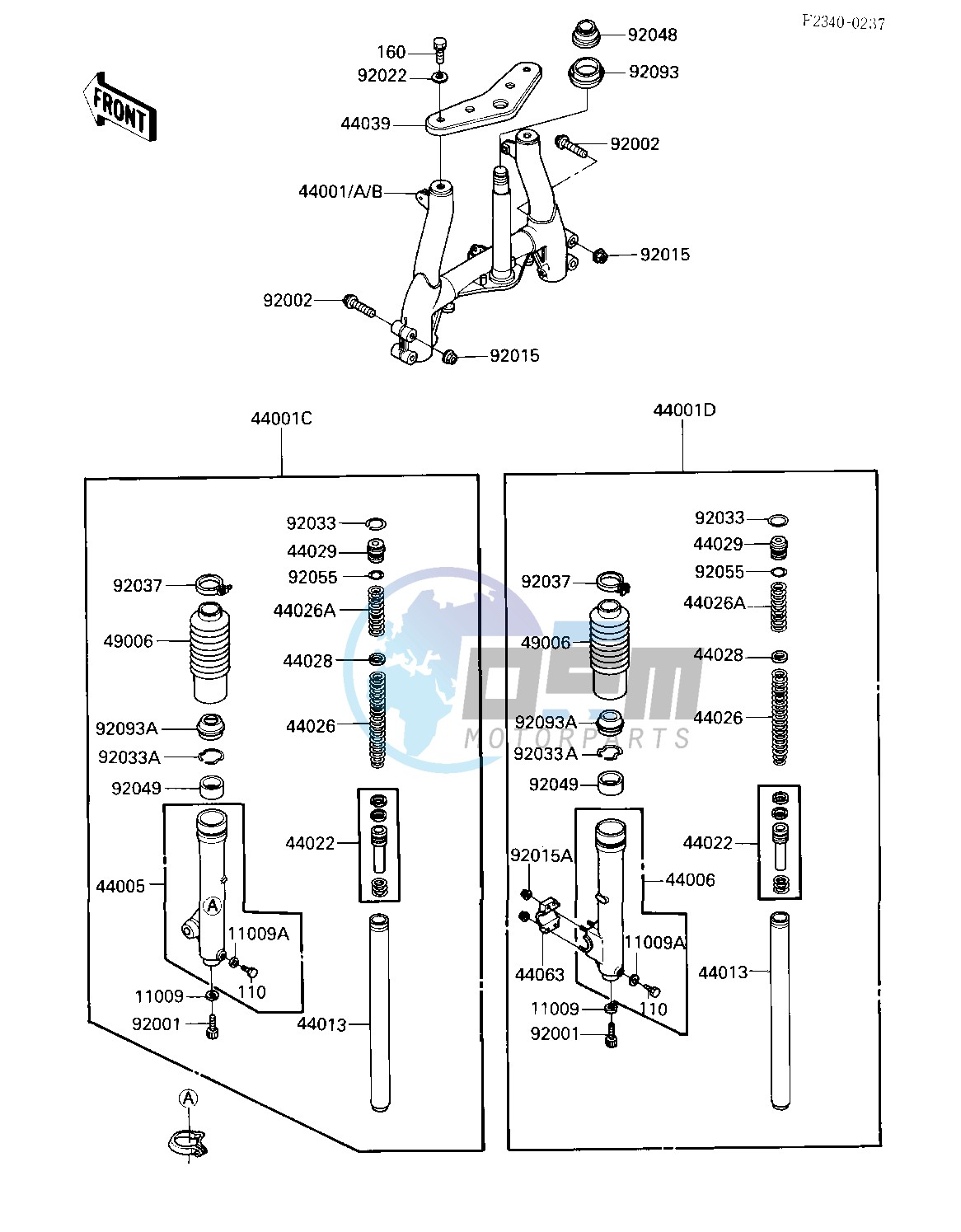 FRONT FORK -- KLT110-A2_A3- -