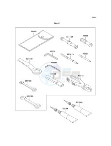 ZX 600 R [NINJA ZX-6R MONSTER ENERGY] (R9FA) R9FA drawing OWNERS TOOLS