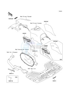 KVF 400 C [PRAIRIE 400 4X4] (C1-C4) [PRAIRIE 400 4X4] drawing DECALS-- RED- --- C3- -