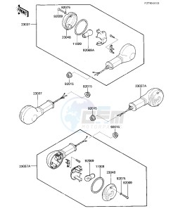 ZL 1000 A [ZL1000 ELIMINATOR] (A1) drawing TURN SIGNALS