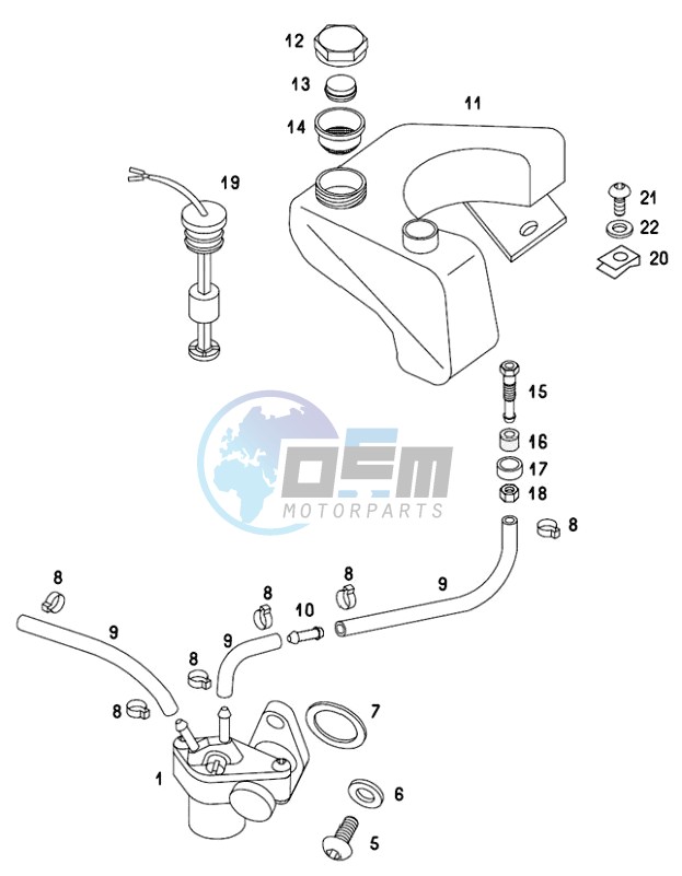 Oil pump-oil tank