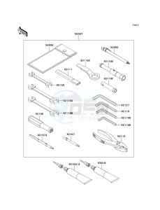 ZX 1400 A [NINJA ZX-14] (A6F-A7FA) A6F drawing OWNERS TOOLS