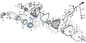 VT600CD2 drawing AIR CLEANER (2)