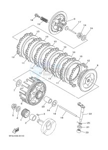 YZ85LW (1SN7 1SN9 1SP7 1SP9) drawing CLUTCH