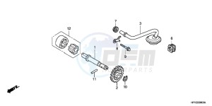 TRX450ERC drawing OIL PUMP