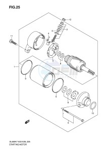 DL650 (E3-E28) V-Strom drawing STARTING MOTOR (MODEL K7 K8 K9)