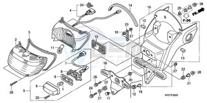 VT750C2F9 Australia - (U / KMH MME) drawing TAILLIGHT