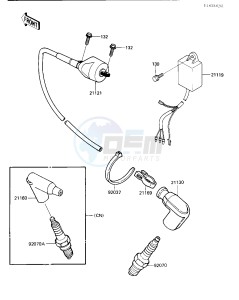 KX 500 C [KX500] (C1) [KX500] drawing IGNITION