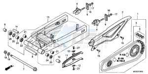 NC700SDC drawing SWING ARM