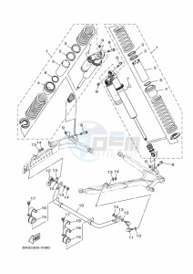 YXZ1000ET YXZ1000R SS (BASN) drawing REAR SUSPENSION