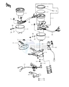 KZ 1000 C [POLICE 1000] (C1-C1A) [POLICE 1000] drawing METERS_IGNITION SWITCH -- 78 C1_C1A- -