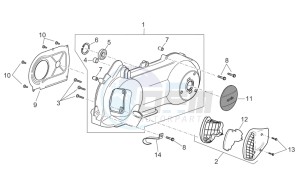 Atlantic 125-250 drawing Variator cover