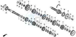 CB900F 919 drawing TRANSMISSION