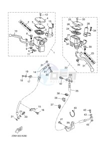 YP125R X-MAX125 X-MAX (2DM5 2DM5) drawing FRONT MASTER CYLINDER