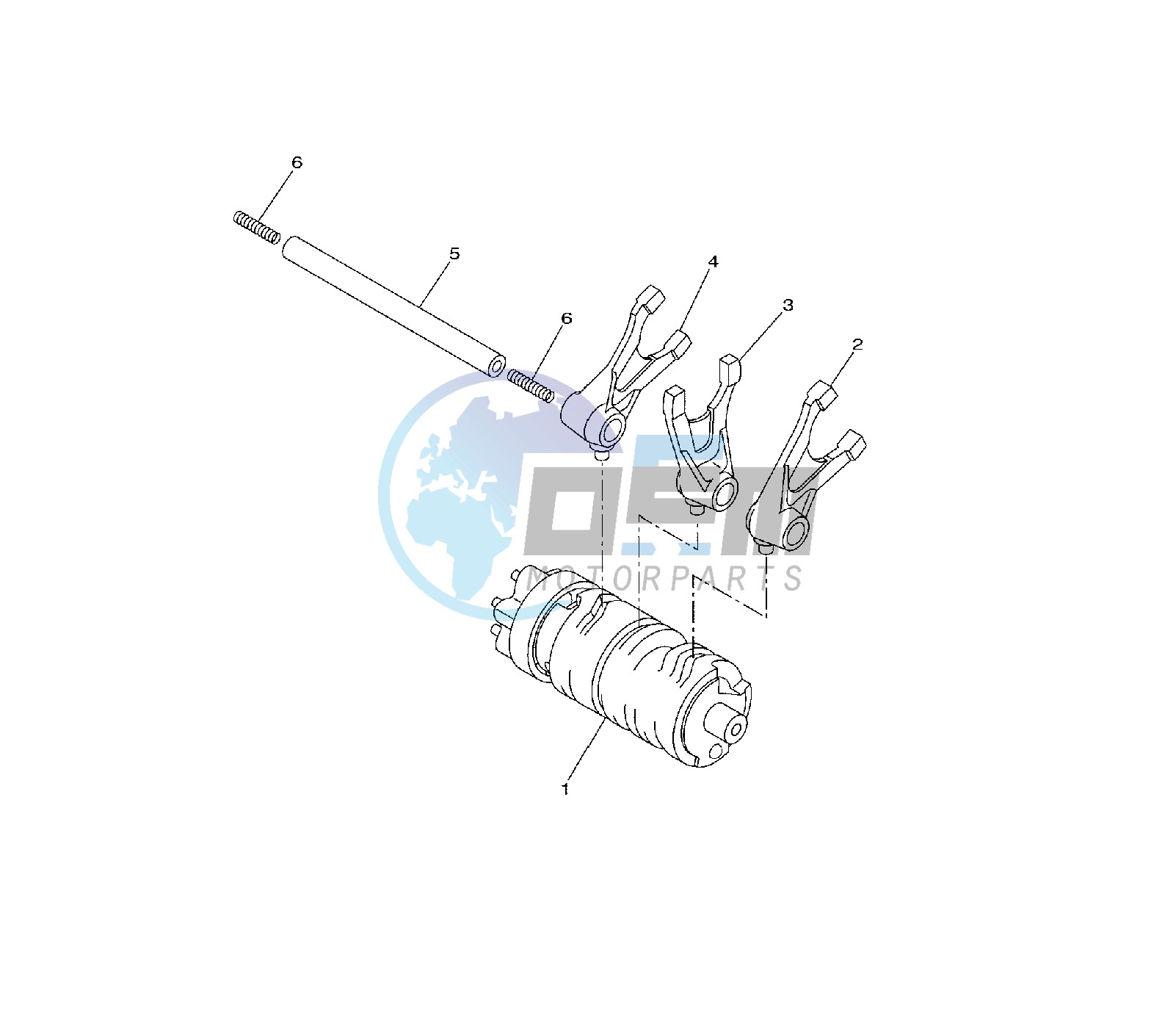 SHIFT CAM AND FORK