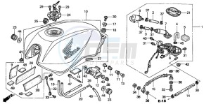 CB900F 919 drawing FUEL TANK