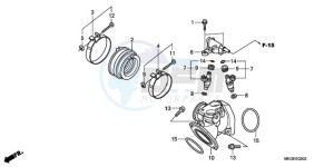 VT750C9 Australia - (U / MK) drawing INTAKE MANIFOLD