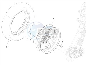 PRIMAVERA 50 4T-3VS E4 (EMEA) drawing Front wheel