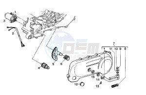 DNA 50 drawing Starting Motor - Starting lever