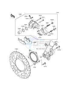 NINJA_300_ABS EX300BFFA XX (EU ME A(FRICA) drawing Front Brake