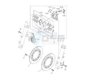 XP T-MAX 530 drawing FRONT BRAKE CALIPER