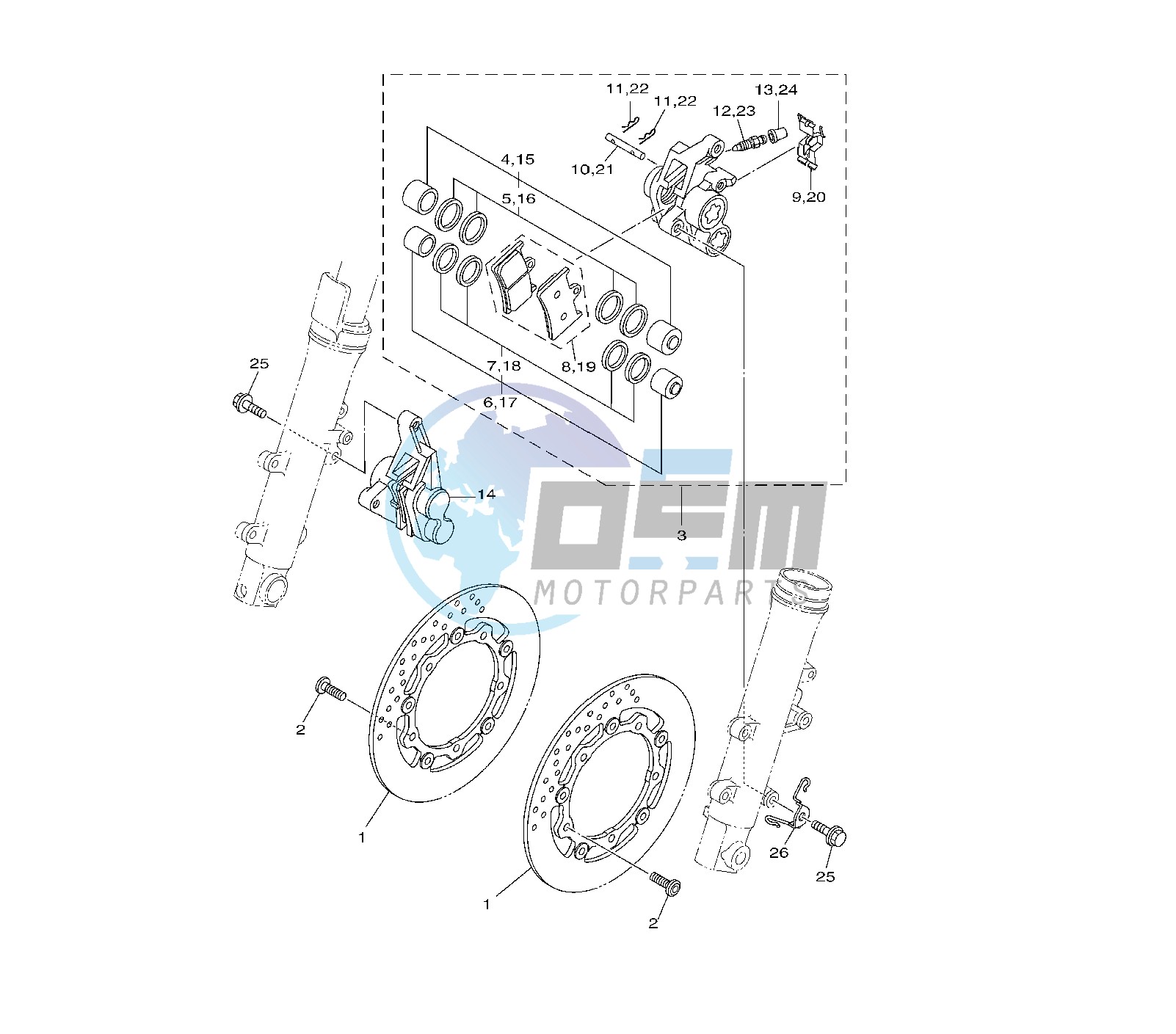 FRONT BRAKE CALIPER