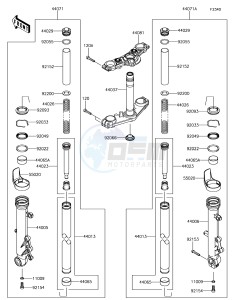 NINJA 650 EX650KHFA XX (EU ME A(FRICA) drawing Front Fork