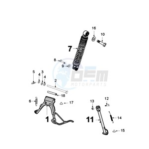 VIVA 3 L 4T SPORTLINE drawing REAR SHOCK AND STAND