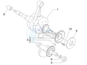 Beverly 500 2005-2006 drawing Crankshaft