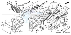 CBR1000RA9 KO / ABS HRC MME drawing TAILLIGHT (CBR1000RR8,9/R A9)