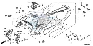 CB1000RE CB1000R E drawing FUEL TANK