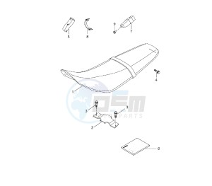 WR X 125 drawing SEAT