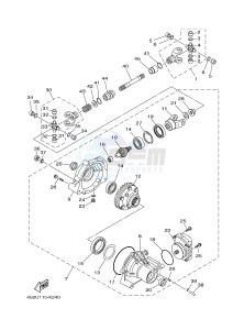 YFM450FWAD YFM450PF GRIZZLY 450 EPS (2LC8) drawing FRONT DIFFERENTIAL