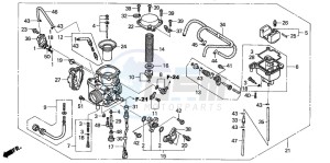 TRX650FA drawing CARBURETOR