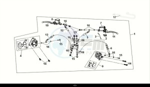 SYMPHONY ST 125 (XL12W1-EU) (E5) (M1) drawing CBS BRAKE SYSTEM ASSY