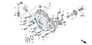 CBR600FR drawing RIGHT CRANKCASE COVER